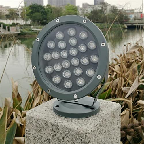 KEKSIS Extérieur Projecteurs LED IP66 Étanche Patio LED Spot, Rotatif Rond Jardin Lumière du Paysage pour La Pelouse Hôtel Patio Lumières d'arbre (Color : White, Size : 3W)