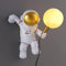 GUANSHAN Astronauten-Wandlampe, nordischer Stil, Wandleuchte, kreative Wandleuchter, dekorative Wandbeleuchtung, Nachttisch-Wandlampe mit Stecker für Schlafzimmer, Kinderzimmer