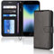 TECHGEAR iPhone SE 2022 5G / 2020, iPhone 8/7/6 Leather Wallet Case, Flip Case Cover, Card Holder, Stand, Wrist Strap - Black PU Leather, Magnetic Closure for iPhone SE 3 / SE 2 / iPhone 8 7 6 6s 4.7
