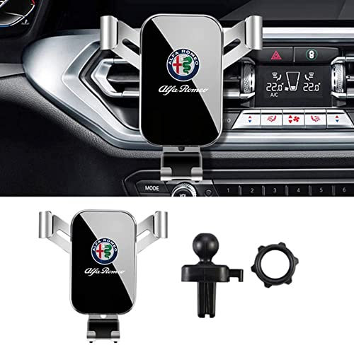 Handyhalterung Auto, für Alfa Romeo 147 156 164 166 159 MITO Giulia Giulietta Stelvio KFZ Handy Halterung Lüftung Stabiler Never Fall Handy, Universal 360° Drehbar,B