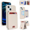 Zouzt for iPhone 13 Mini Detachable 2 in 1 Wallet Case with Card Holder for Magsafe, Magnetic PU Leather Flip Credit Slot Protective Phone Cover Women Men for iPhone 13 Mini 5.4 Inch - White