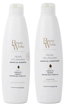 Beauty Works Pearl Nourishing Duo (Sulfate Free) - Shampoo & Conditioner Set 250ml