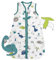 schlummersack Schlafsack Baby Sommer 110 cm dünn Bambus-Musselin Dino | Babyschlafsack Sommer 0.5 Tog 0 5 Tog Baby Schlafsack Sommer | Schlafsack Baby Sommer ungefüttert