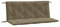 vidaXL Gartenbank-Auflagen 2 STK. Melange Taupe 120x50x7 cm Stoff