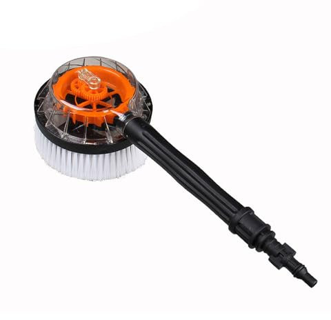 Shkalacar Cepillo giratorio para hidrolimpiadoras, cepillo giratorio para pistola hidrolimpiadora Accesorios para pistola hidrolimpiadora de conexión rápida M22