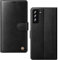 AIMOYU for Samsung Galaxy S21 5G Case, Flip Wallet Leather Phone Case with [4 Card Slots] [Kickstand] [RFID Blocking] Magnetic Protective Shockproof Cover for Samsung S21 Phone Case - Black
