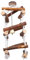 BCOATH Holz Vogel Schaukel Mit DREI Lagen Hängendes Papagei Spielzeug Aus Baumwollseil Für Käfige Und Garten Perfektes Zubehör Für Vögel Und Wellensittiche