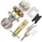 Artibetter 1set Serratura Per Porta Acciaio Inossidabile Con Pomello Sfera Maniglia Per Porte Interne Ed Esterne Chiusura E Chiave Design Semplice E Resistente Alla Corrosione