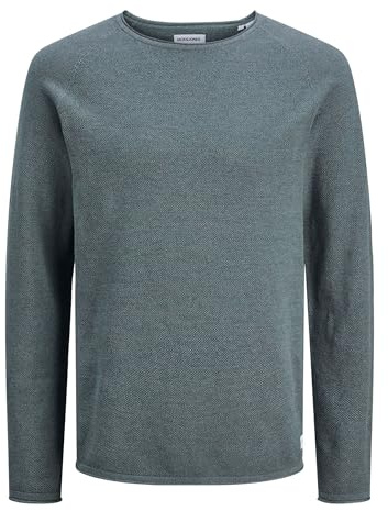 JACK & JONES Mens Melange Sweater Long Sleeve Cotton