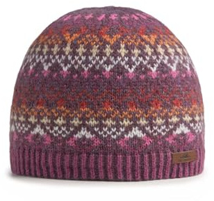 Superbobble Hildasay Berries Fairisle Beanie Hat Blue