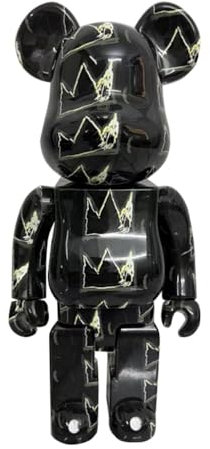 HDSLURIO Bearbrick 400% Violent Bear Bausteine Bär Modepuppe Zubehör Geschenk (Krone)