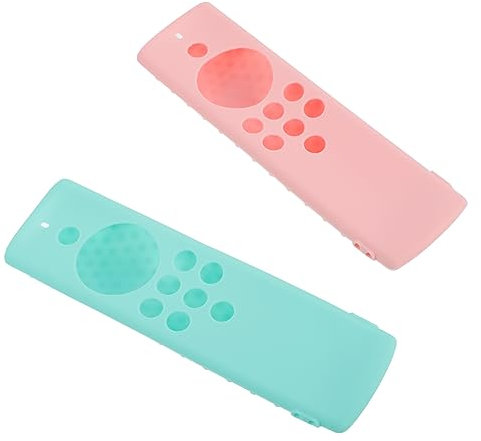 Mikikit 2pcs Silicone Tv Controller Cover Case Remote-control Unit Shell Protection Compatible Stick for Living Use