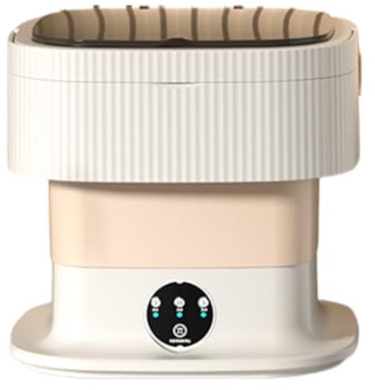 CENMEN Lavadora Portátil Mini Lavadora 60W Lavadora Pequeña Secadora Plegable Compacta Manual Ropa Enchufe UE B