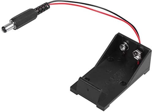Diheohg 9V Volt Battery Holder Box Case Plug 5.5 x 2.1 for Breadboard Power Supply