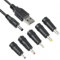 DAJING Universal DC Charger Cable - 1M USB to DC Power Cable with 5 Connectors for Laptop Cooling Pads, Bluetooth Speakers, Wireless Routers, and More | Vibrator Charger, Monitor Power Cable