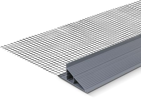 blizz-z terraflex plast Randeinfassung PVC mit Steg - L : 2 m - 1 Stück | H: 50 mm, Stärke 2,5 mm - zeit- und kostensparender Kantenabschluss für Platten mit Steghöhen von 3 - 8 cm - Made in Suisse