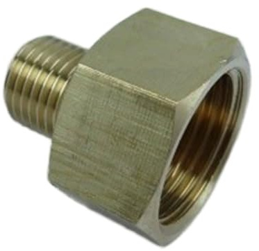 Multipurpose Copper Reducer Adapters 3/8Inch Internal 1/4Inch External Left Hand Thread for Propane Systems Outdoor Appliance Adapter