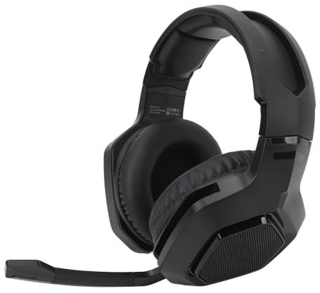 Alomejor Wireless Gaming Headset Gaming Earphone PC - -Kopfhörer mit Super Niedriger Latenz 20 Mm 50 Mm Treiber Dual Modus für PC Laptop Switch Mobile Mac (Black)