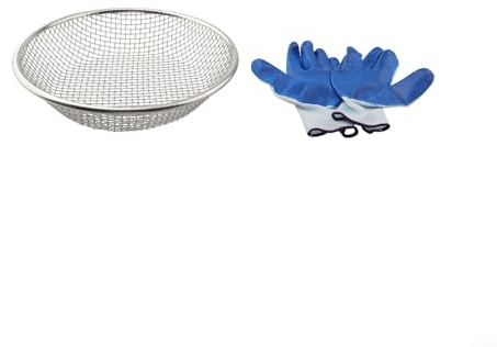 FACAIIO Sandsieb für Erde, Kompost und Kies, 2 mm, 6 mm, 10 mm, verzinktes Eisensieb, passend für 1,8 l Eimer, stabiles Gartensieb mit verstärkten Kanten