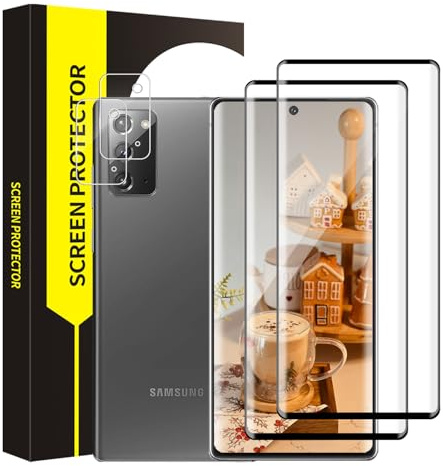 Bodyguard 2+2 Pack Verre Trempé pour Samsung Galaxy Note 20 5G, Haute Sensibilité protection écran, Dureté 9H, Caméra Protecteur, 3D plein écran, Haute définition Samsung Note 20 Vitre Protection