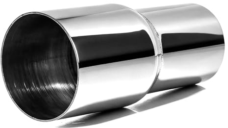 Catekro Adaptateur de Tuyau d'Échappement, Ø 51mm-60mm/2,0”-2,36” | Universel Acier Inoxydable Rallonge de Pot d'Échappement Manchon de Réparation Résistant à la Chaleur pour Auto