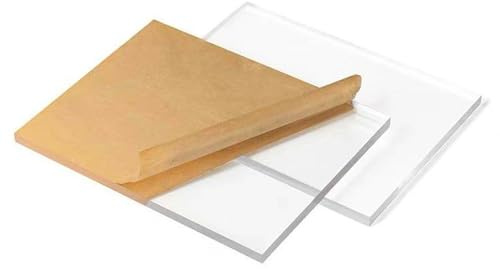 3 mm Policarbonato Placas Transparente Plancha Policarbonato Invernadero Exterior Marquesinas para Puertas para Particiones y Cerramientos(30x122cm/12x48in)