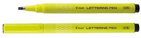 Pack of 6 – Pilot Lettering Calligraphy Pen Large Black Paste