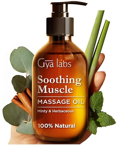 Gya Labs Beruhigendes Massageöl für Muskelkater - 100% Reines Natürliches Spa-Qualität für ein entspannendes, wärmendes Massageöl für alle Hauttypen für Männer und Frauen