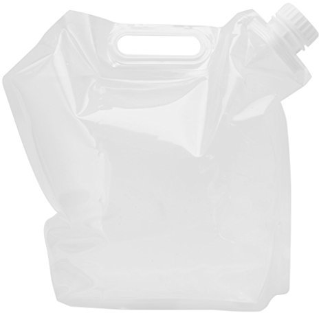 Yanhonin Souple Sac à Eau Bidon Pliable Potable Conteneur d'eau Voiture pour Camping Randonnée Pique-Nique BBQ Vacance Voyage (W#, 5L#)