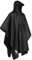 Regenponcho Wandern Radfahren Outdoor 3in1 Damen/Herren Regencape Wiederverwendbar Poncho Umhang Matte Regenmantel Schwarz