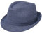 Stetson Geneva Leinenhut - Sonnenhut Damen/Herren - Stoffhut Made in Italy - Sommerhut mit UV-Schutz 40+ - Trilby aus Leinen Frühjahr/Sommer blau 57 cm
