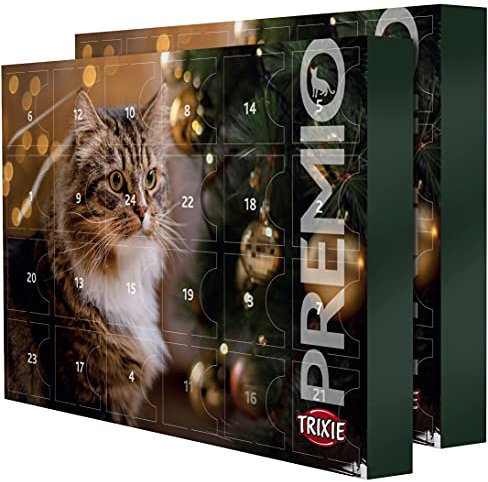 TRIXIE Adventskalender Premio für Katzen mit diversen Leckereien 2x