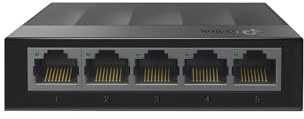 TP-Link Litewave 5 Port Gigabit Ethernet Switch | Desktop Ethernet Splitter | Unshielded Network Switch | Plug & Play | Fanless Quiet | Unmanaged (LS1005G)