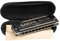 CASCHA Master Edition Blues Harmonica, hochwertige Mundharmonika in E-Dur mit Soft Case und Pflegetuch, Blues Organ