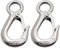 POFET 2 ganci per sollevamento carichi americani resistenti, 0,2T-304 in acciaio inox con occhiello grande, carico di lavoro 200 kg