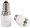 Mextronic Lampensockel-Adapter E14 auf G9: Lampenfassung-Konverter für LED-Leuchtmittel, Halogenlampen, CFL Leuchtmittel (2 Stück)