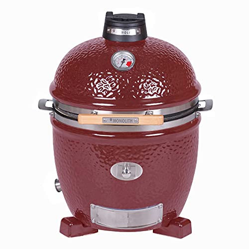 Monolith Junior PRO Serie 2.0 ROT Holzkohle Grill Smoker