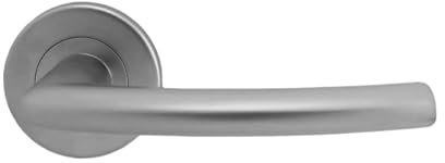 Serozzetta Esk Door Handles on Round Rose - Satin Chrome