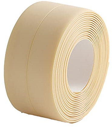 C-LARSS Adesivo Sigillante A Parete Nastro Adesivo Autoadesivo In PVC Impermeabile Antigraffio Per Bagno Beige