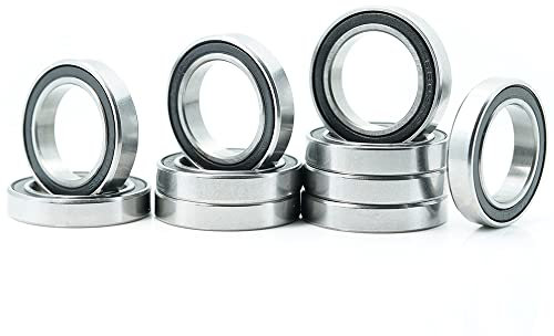 10 Stück 6803 2RS Kugellager 17 mm x 26 mm x 5 mm doppelt geschützte Rillenkugellager für DIY, Drehbänke, Motoren, 3D-Drucker, Fräsmaschinen, verschiedene mechanische Geräte, etc.