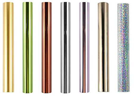 7 fogli a caldo luccicante, varietà metallizzata, bellissimo colore diamante, pellicola per stampante laser e laminatore toner pellicola reattiva per scrapbooking carta artigianato