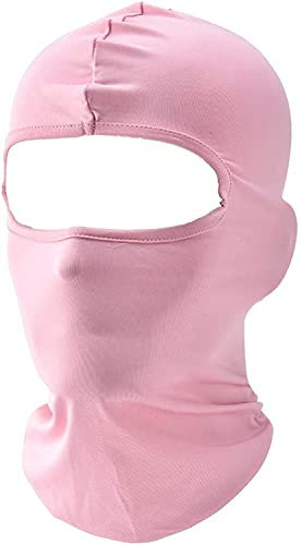 Sturmhaube Sommer Herbst Winter Balaclava für Outdoorsports Radfahren, Snowboarden, Skifahren, Motorrad Fahren UV-Schutz Winddicht Warm Gesichtshaube Skimaske Gesichtsmaske für Herren/Damen Rosa