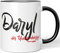 JUNIWORDS Tasse, Daryl, der Unbarmherzige, Schwarz (5223647)