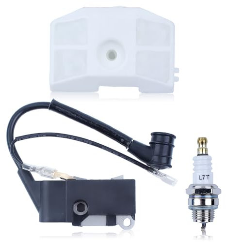 Gubeter Kit Candela Filtro Aria Bobina accensione, Motosega Cinese 4500 5200 5800 52Cc 45Cc 58Cc Easy Start, /