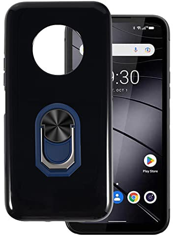 Schutzhülle für Gigaset GX6, ultradünn, mit Ringhalterung, Ständer, Gel-Pudding aus weichem Silikon, für Gigaset GX6 16,8 cm (6,6 Zoll), Blau Ring-B