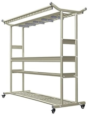 Wäscheständer/Wäschetrockner Extra großer und strapazierfähiger Wäschetrockner mit Rädern, vielseitige freistehende Wäschetrocknerstation, abnehmbare Wäschetrockner Clothes Drying Rack ( Size : E )