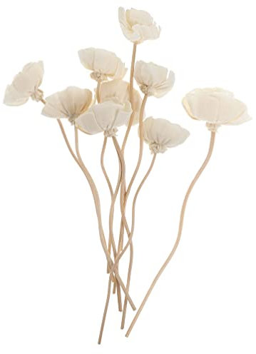 Beavorty 9 Pezzi Bastoncini per Diffusori con Fiori di Legno, Diffusore Bastoni di Legno di Rosa del Fiore, Fiore Artificiali Diffusore Profumo Ambienti per Fragranze per La Casa