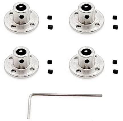 JZK Set di 4 raccordi flangiati per alberi motore modello 6mm