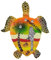Punta Cana Dominikanische Republik Schildkröte Kühlschrankmagnet 3D Reise Souvenir Kühlschrank Dekoration Magnetaufkleber Handbemalt Handwerk