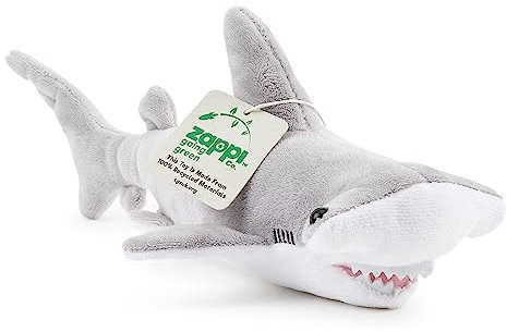 Zappi Co Peluche 100% Reciclado de tiburón Martillo (26cm de Largo) Suave, Mullido, ecológico, colección de Animales para recién Nacidos Primer Hijo
